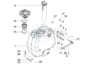 Runner 50 SP (UK) UK drawing Fuel Tank