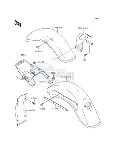 VN 800 B [VULCAN 800 CLASSIC] (B1-B5) [VULCAN 800 CLASSIC] drawing FENDERS -- VN800-B1_B2_B3- -