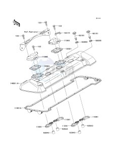 ZR 750 L [Z750 AU] (L7F-L8F) L7F drawing CYLINDER HEAD COVER