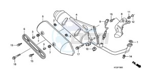 PES125R9 UK - (E / STC 2E) drawing EXHAUST MUFFLER