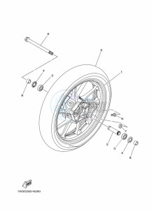 MT-07 MTN690 (BATK) drawing FRONT WHEEL