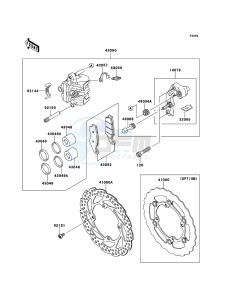 KX450F KX450FDF EU drawing Front Brake