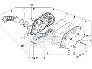 MP3 250 (USA) USA drawing Air filter