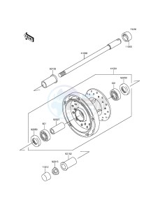 VULCAN 900 CLASSIC VN900BFF GB XX (EU ME A(FRICA) drawing Front Hub