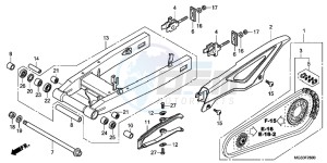 NC700XAC drawing SWING ARM