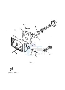 DT125 (3TTV) drawing HEADLIGHT