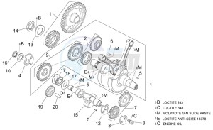 RSV 2 1000 SP drawing Crankshaft I