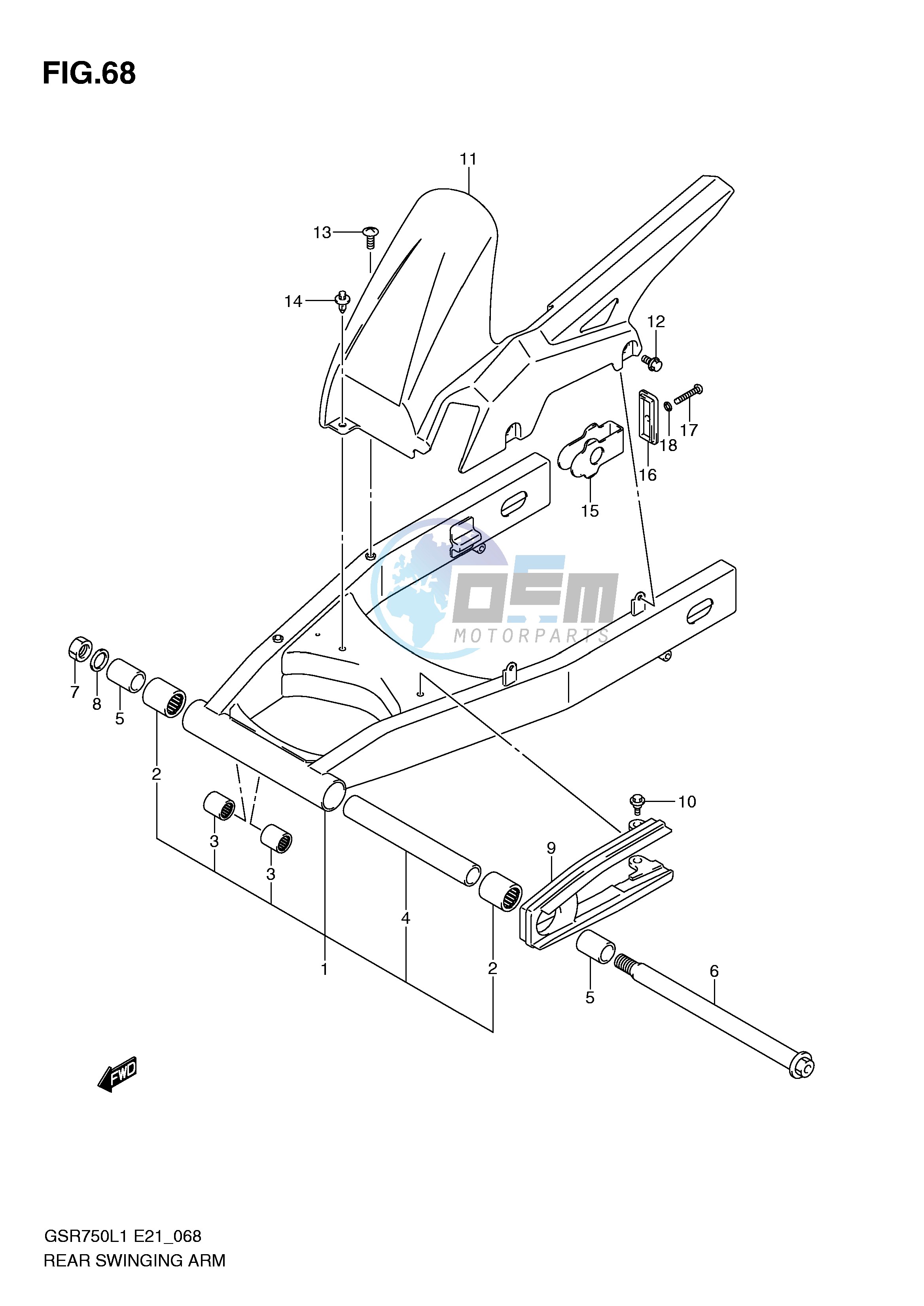 REAR SWINGING ARM