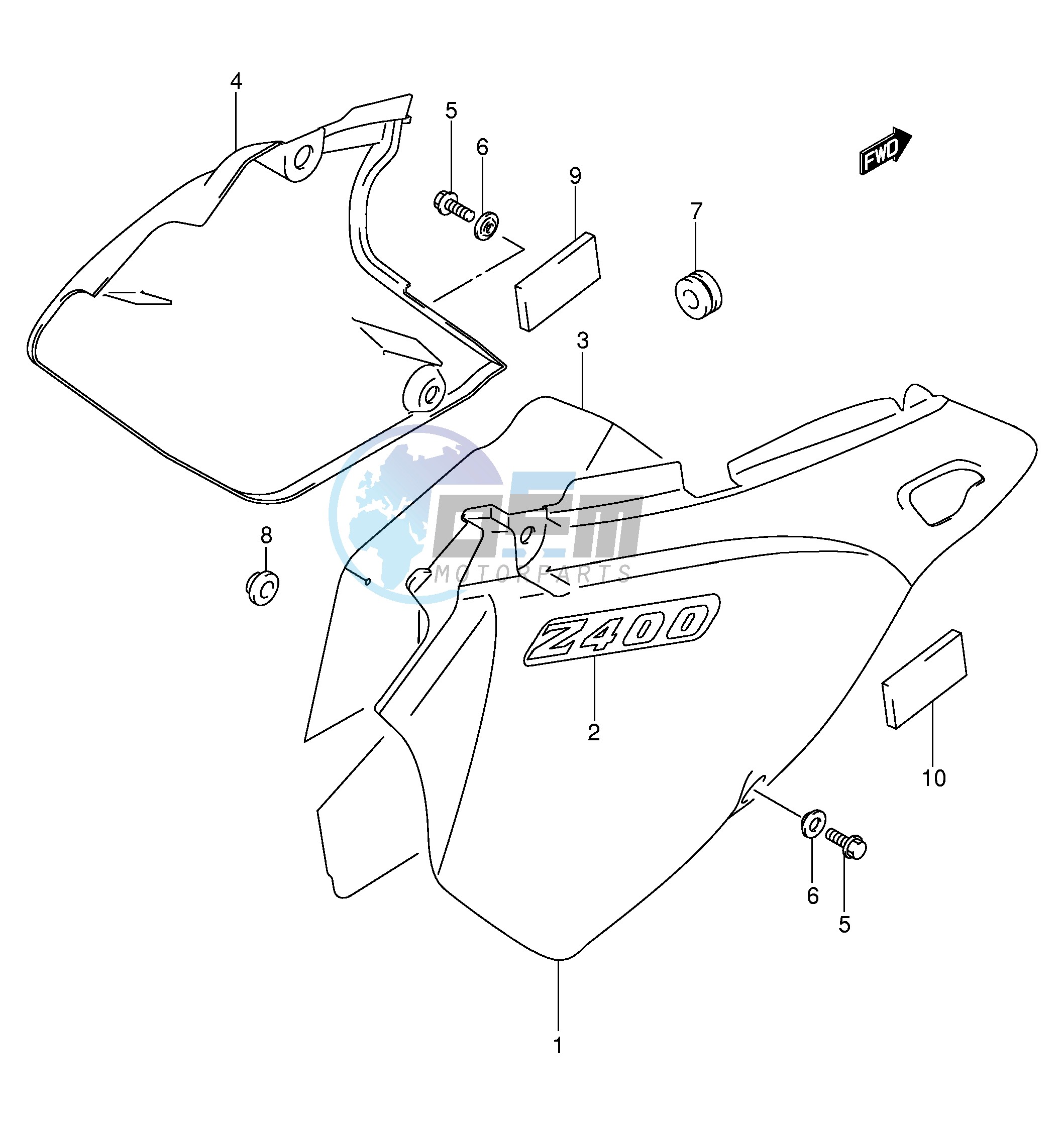 FRAME COVER (MODEL Y K1 K2)