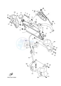 MT07 700 (1WS1 1WS2) drawing RADIATOR & HOSE