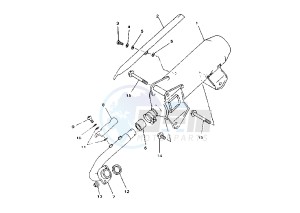 YP MAJESTY 250 drawing EXHAUST