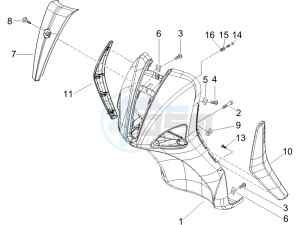 Liberty 125 4t Delivery e3 Single drawing Front shield