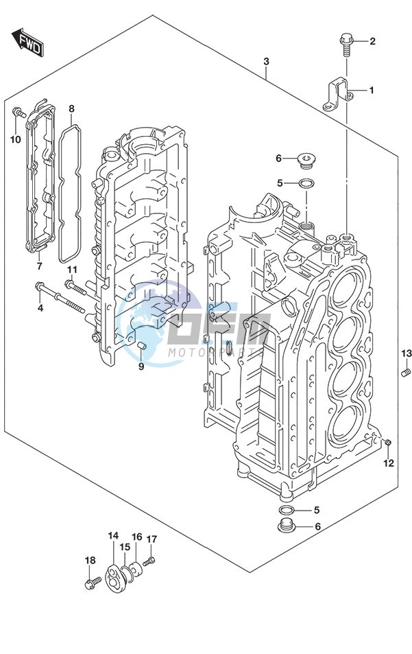 Cylinder Block S/N 11503F-510121 to 11503F-51XXXX S/N 11503Z-510004 to 11503Z-51XXXX S/N 11504F-510001 to 11504F-51XXXX