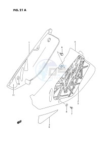 RM125 (E2) drawing FRAME COVER (MODEL P R S)