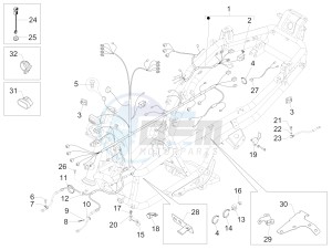 MP3 500 SPORT BUSINESS ABS E3-E4 (NAFTA)2 drawing Main cable harness