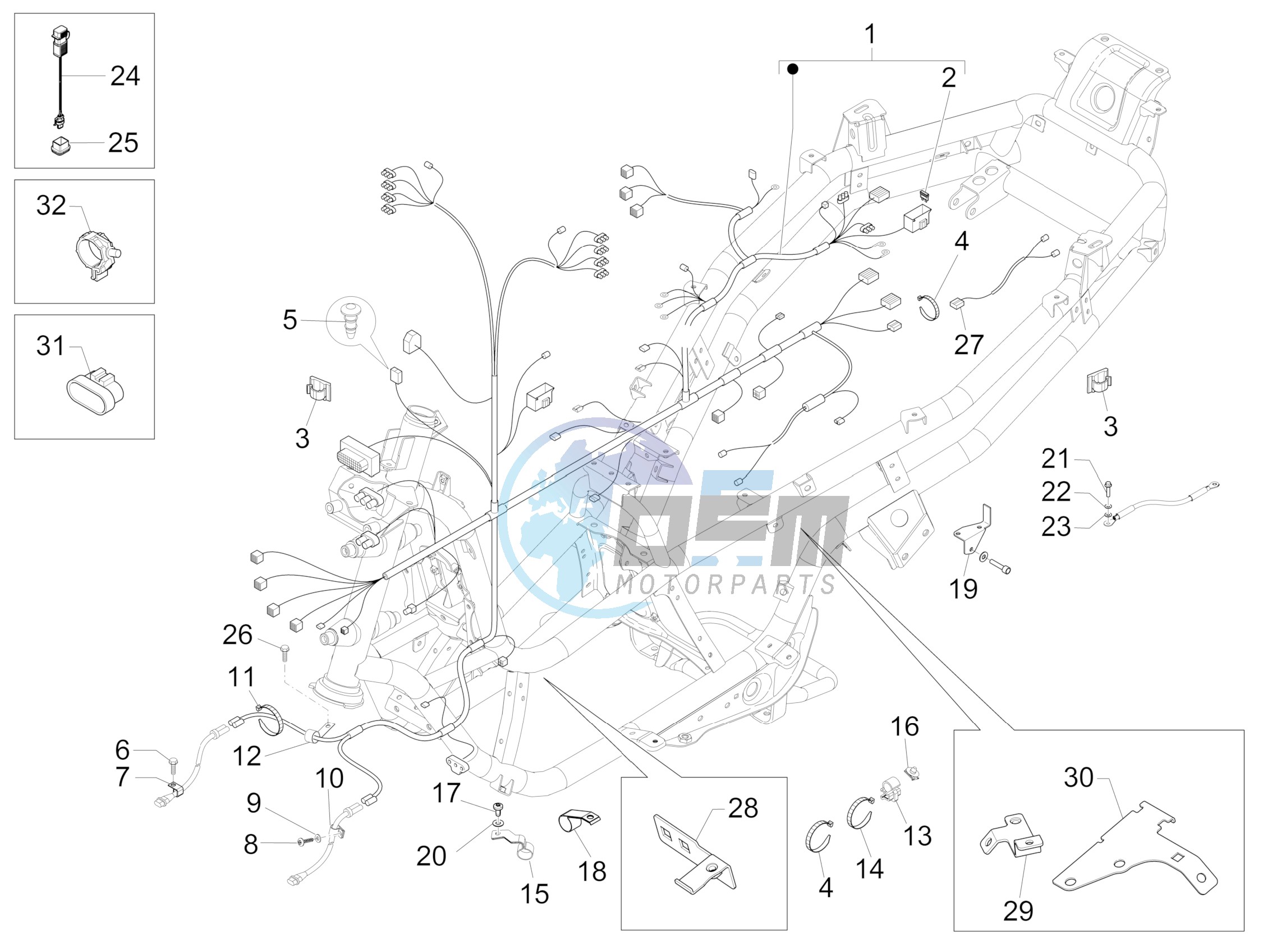 Main cable harness