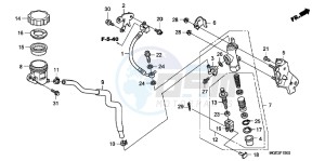 VFR1200FB drawing RR. BRAKE MASTER CYLINDER