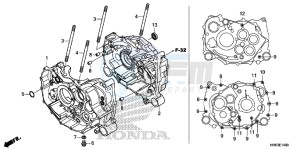 TRX500FM6G TRX680 Europe Direct - (ED) drawing CRANKCASE