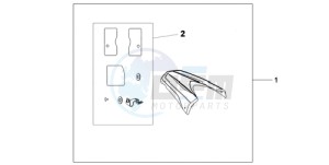 CB600F9 France - (F / CMF) drawing REAR SEAT COWL QUASAR SILVER METALLIC