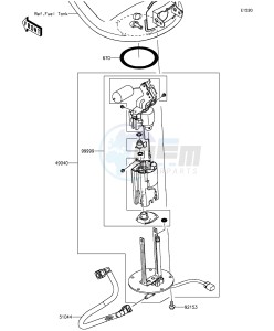 Z1000SX_ABS ZX1000MGF FR GB XX (EU ME A(FRICA) drawing Fuel Pump