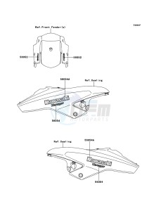 VERSYS_ABS KLE650DEF XX (EU ME A(FRICA) drawing Decals(Black)