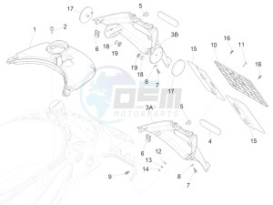 PRIMAVERA 125 4T 3V IE ABS-NOABS E3-E4 (EMEA) drawing Rear cover - Splash guard