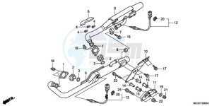 VT750CA9 Australia - (U / MME SPC) drawing EXHAUST MUFFLER