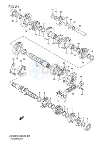 LT-Z400 (E3-E28) drawing TRANSMISSION