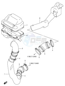 LT-A500F (P24) drawing BELT COOLING DUCT