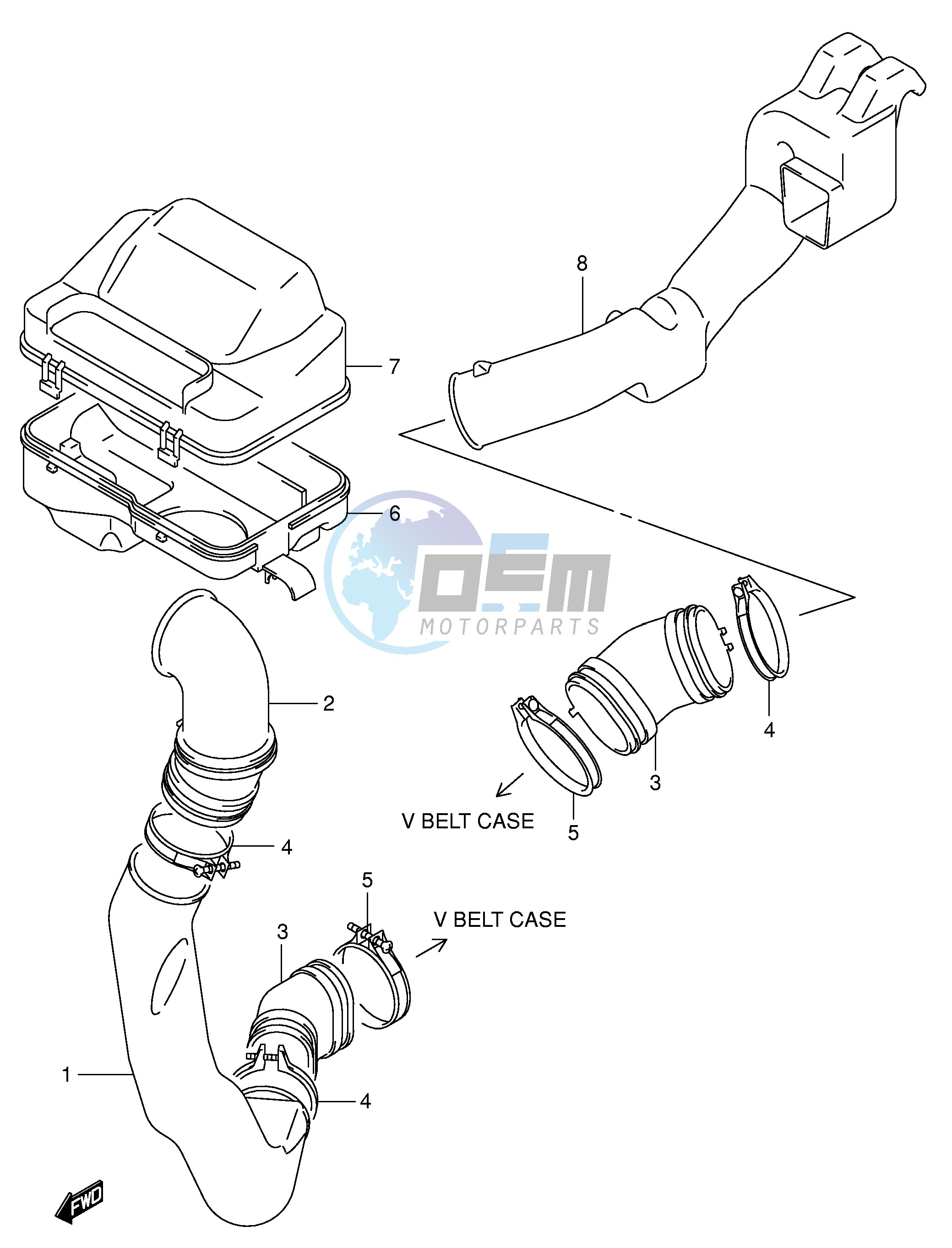 BELT COOLING DUCT