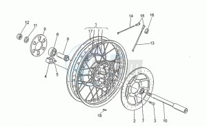 Nevada 350 Club Club drawing Rear wheel