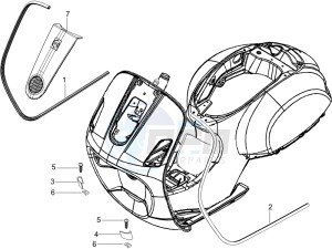 LX 125 4T drawing Front shield