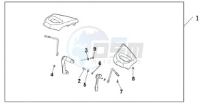 GL18009 Europe Direct - (ED / AB NAV) drawing PASSENGER ARMREST