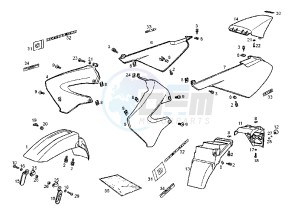 SENDA SM DRD EDITION BLACK - 50 cc drawing BODY