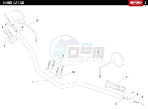 NUUK-CARGO-4-8-5-KW-WHITE 0 drawing HANDLEBAR