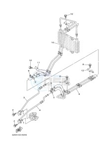 YXR700F YXR7FB RHINO 700 (1RB2 1RB3 1RB4 1RB5) drawing OIL PIPE