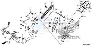 NC700DD INTEGRA E drawing EXHAUST MUFFLER