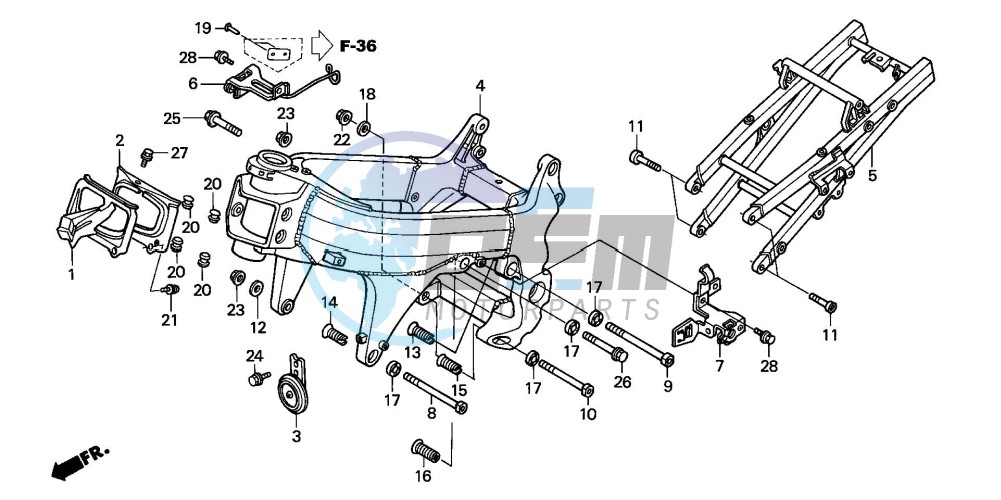 FRAME BODY (VTR1000SPY/1)