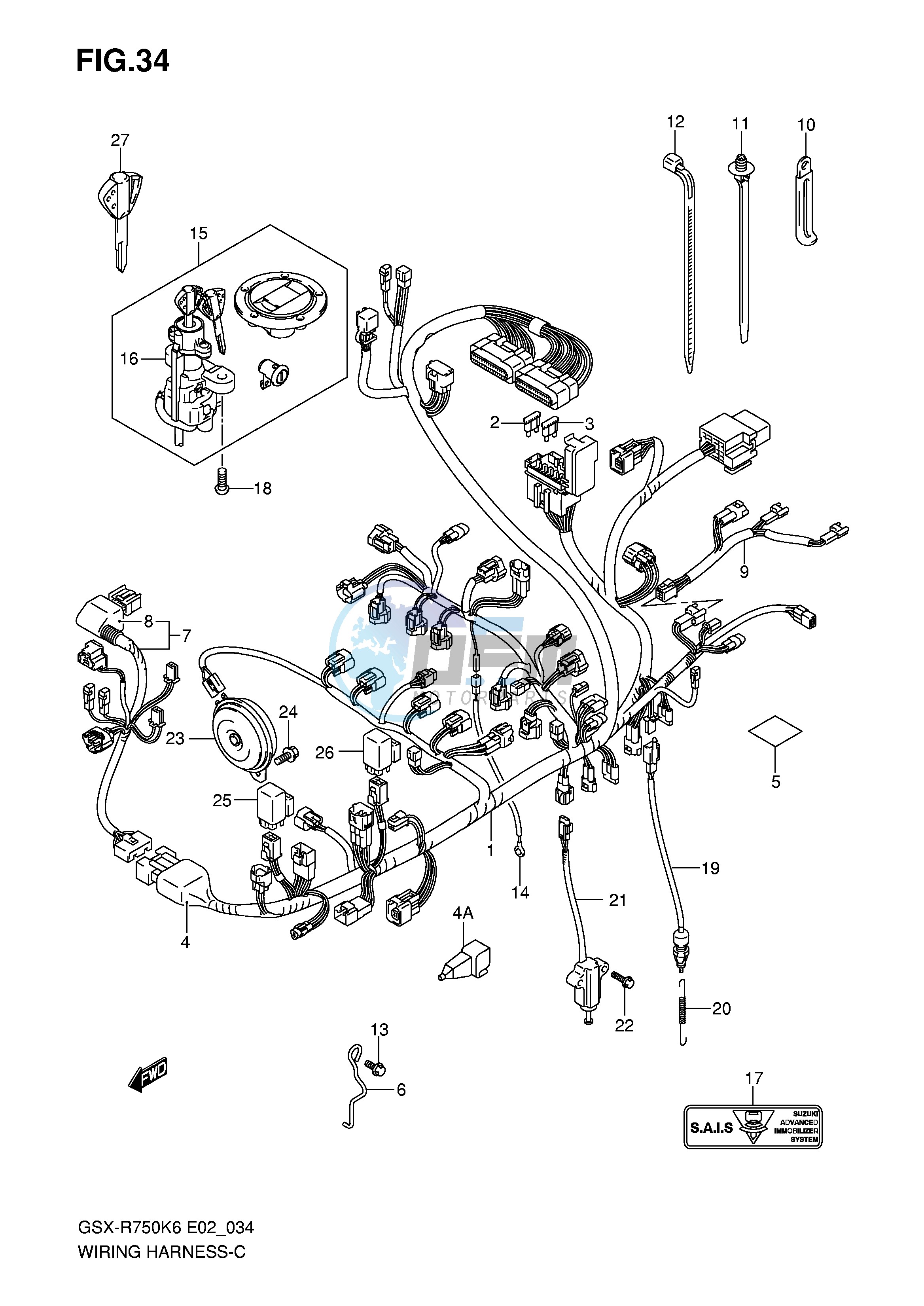 WIRING HARNESS (NOTE)