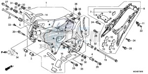 VFR1200XE CrossTourer - VFR1200X 2ED - (2ED) drawing FRAME BODY