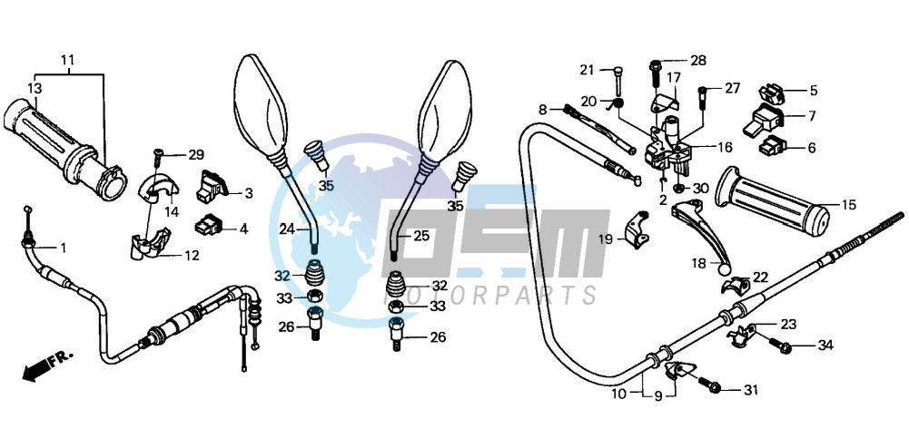 HANDLE LEVER/SWITCH/CABLE