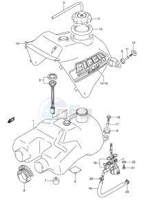 LT-F400 (E24) drawing FUEL TANK