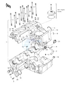 KZ 650 F (F1) drawing CRANKCASE