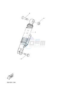 BW'S 50 (2B6K) drawing REAR SUSPENSION