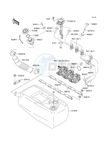 JT 1100 B [1100 STX] (B1-B2) [1100 STX] drawing FUEL TANK