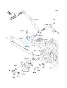 VN 1500 B [VULCAN 88 SE] (B1-B3) N6F drawing GEAR CHANGE MECHANISM