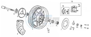 ATLANTIS BULLET - 50 cc VTHAL1AE2 Euro 2 2T AC FRA drawing Front wheel (Positions)