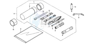 TRX350FE RANCHER 4X4 ES drawing TOOLS