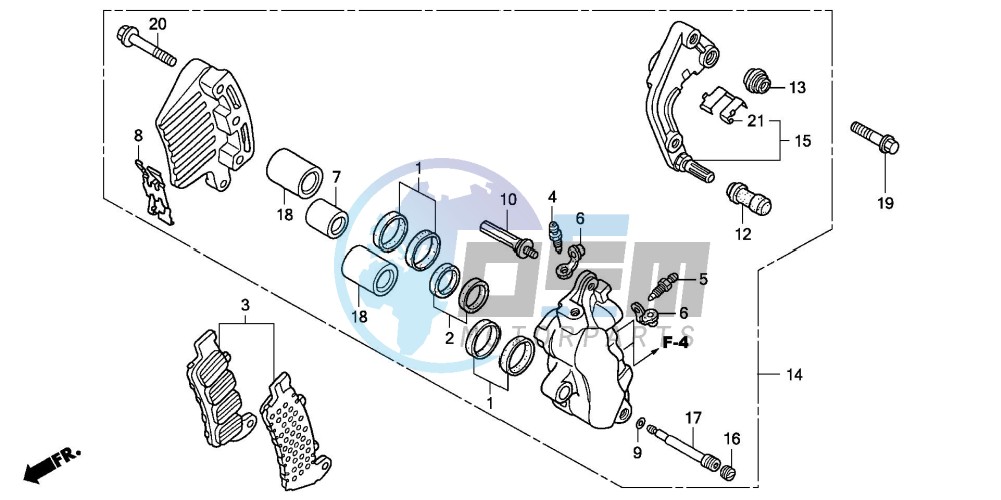 L. FRONT BRAKE CALIPER