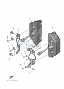 YXF1000EW YX10FRPAP (B4JF) drawing TAILLIGHT